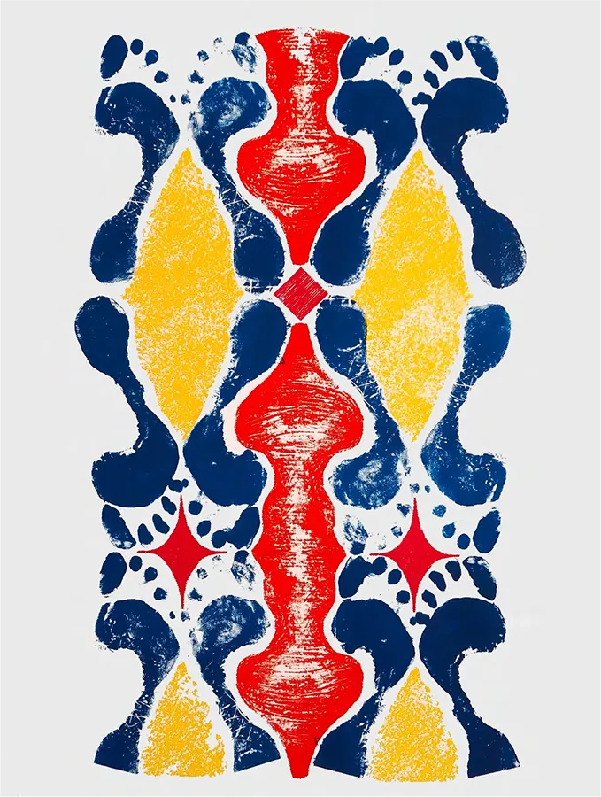 Millepiedi A, 2003 - Serigrafía sobre papel 50 x 70cm