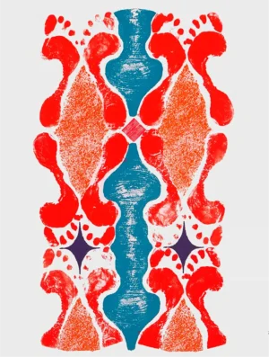 Millepiedi N, 2003 - Serigrafía sobre papel 50 x 70cm