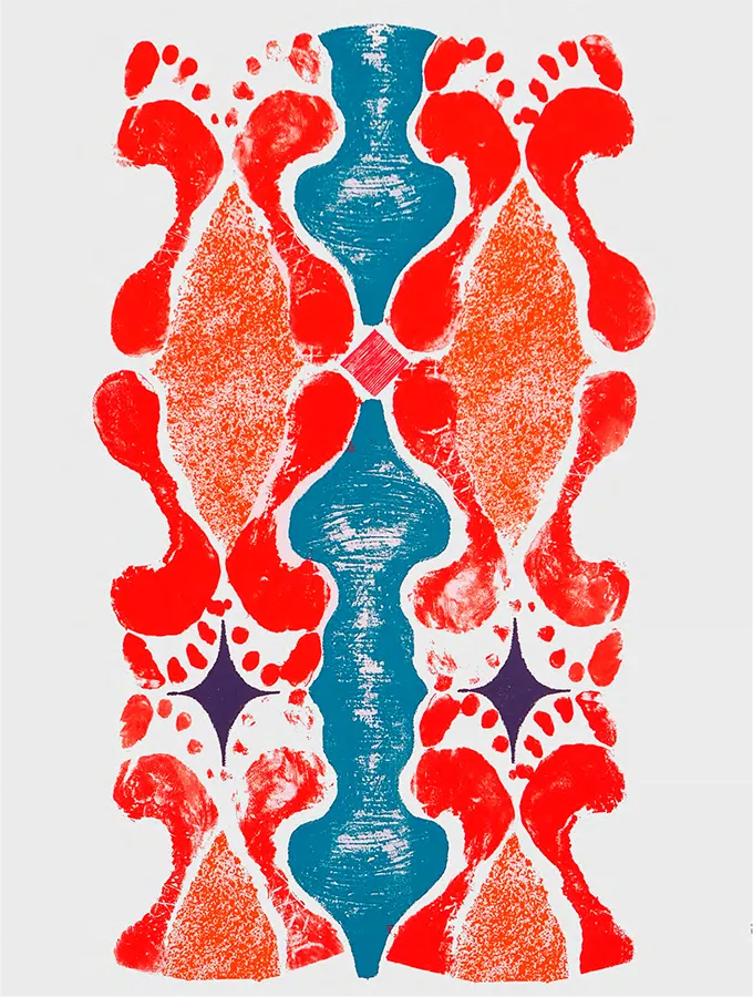 Millepiedi N, 2003 - Serigrafía sobre papel 50 x 70cm
