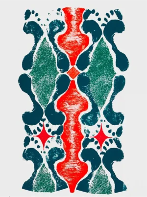 Millepiedi V, 2003 - Serigrafía sobre papel 50 x 70cm